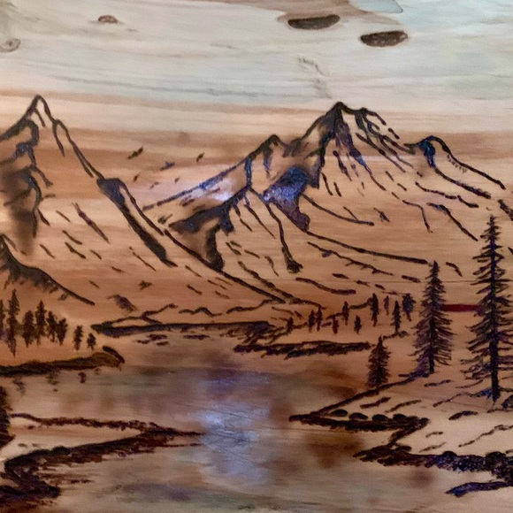 SOLD -Hand Wood Burned Art - Picture 4 of 4